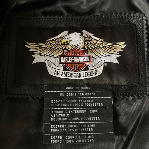 Harley Davidson Leather Jacket - Picture 3 of 5